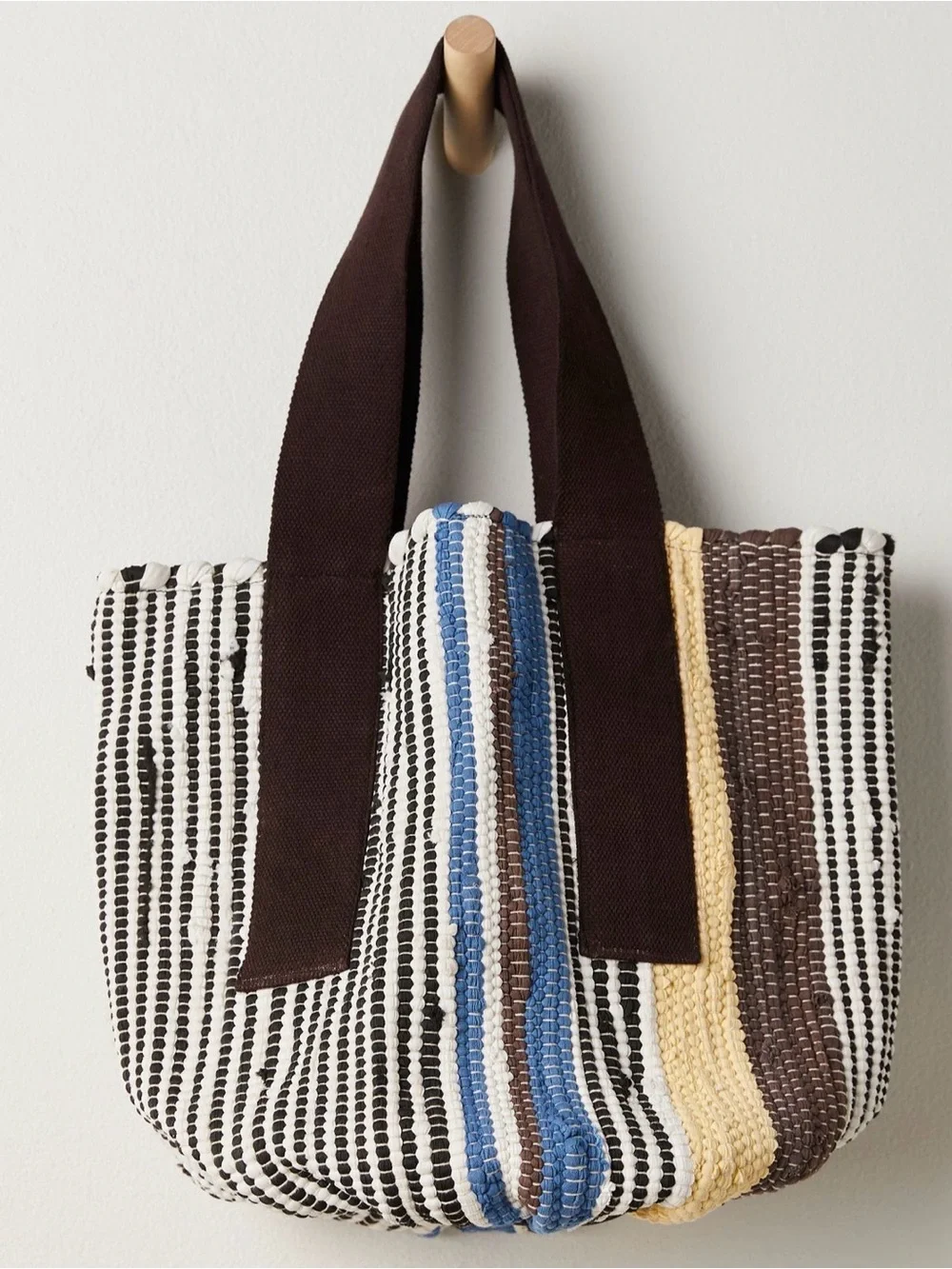 Free People Boho Driftwood Rug Tote Bag in Banana Split